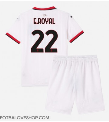 AC Milan Emerson Royal #22 Dětské Venkovní Dres 2024-25 Krátký Rukáv (+ trenýrky)